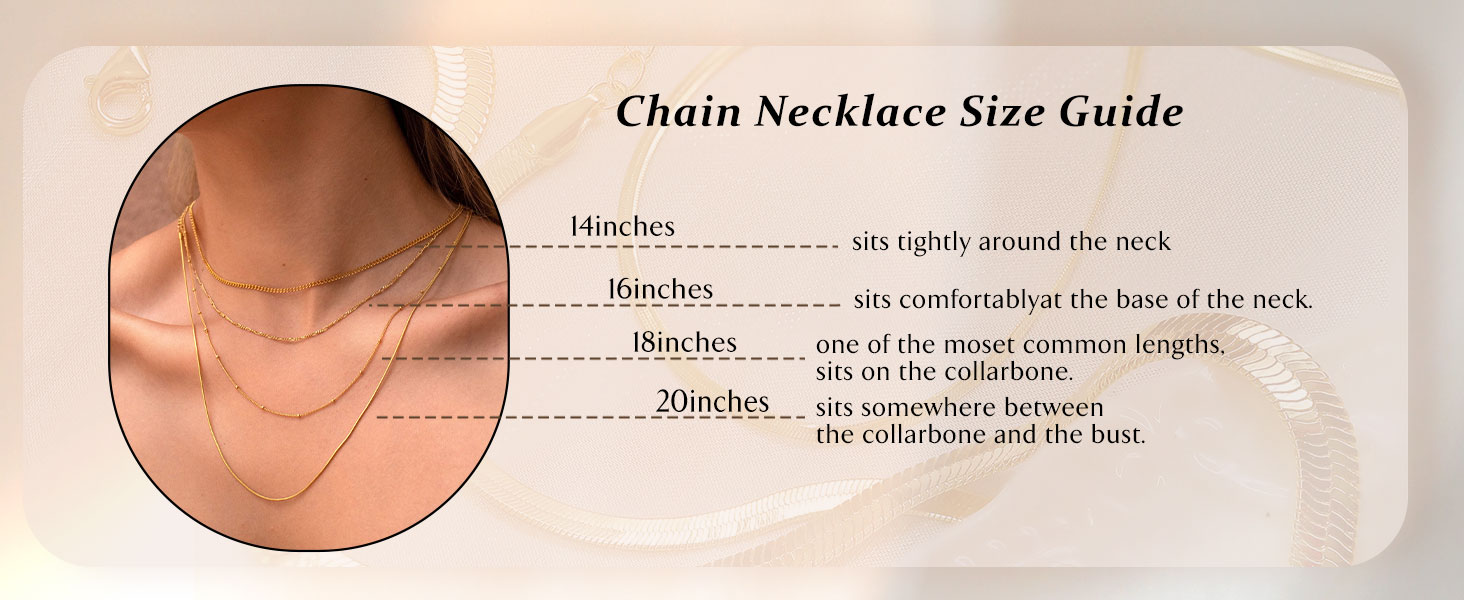 Gold Chain Necklace for Women Trendy