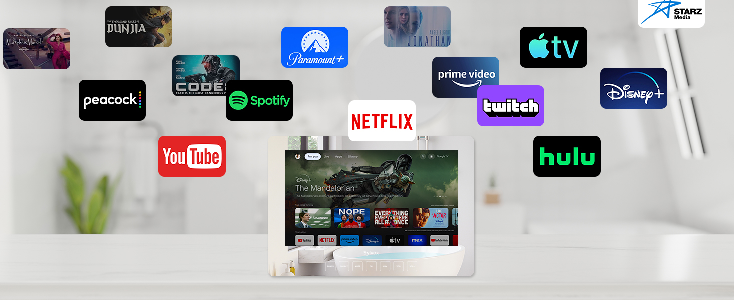 Netflix Youtube TV Hulu Vudu apple TV