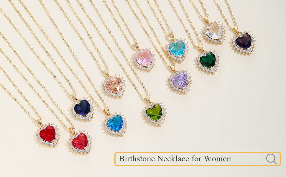 Birthstone Necklace for Women