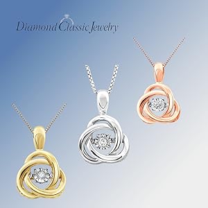 Dancing Diamond Love Knot