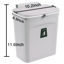 hanging trash can with lid installation