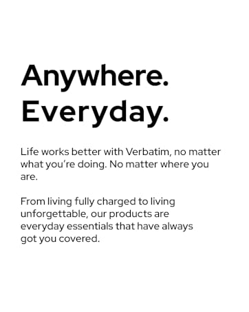Verbatim media accessories hard drives ssds portable monitors gaming