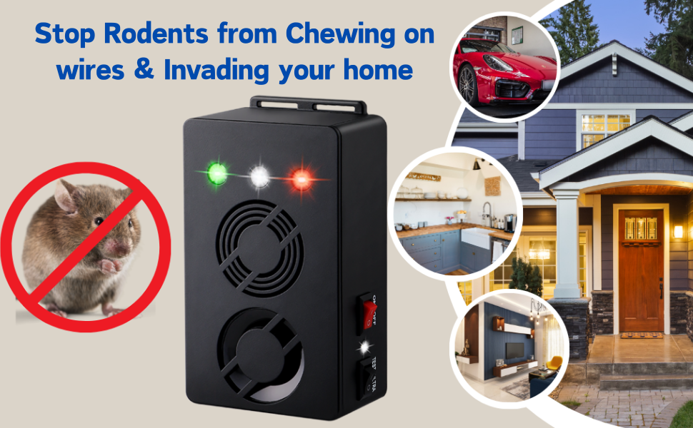 stop rodents from chewing on wires & invading your home