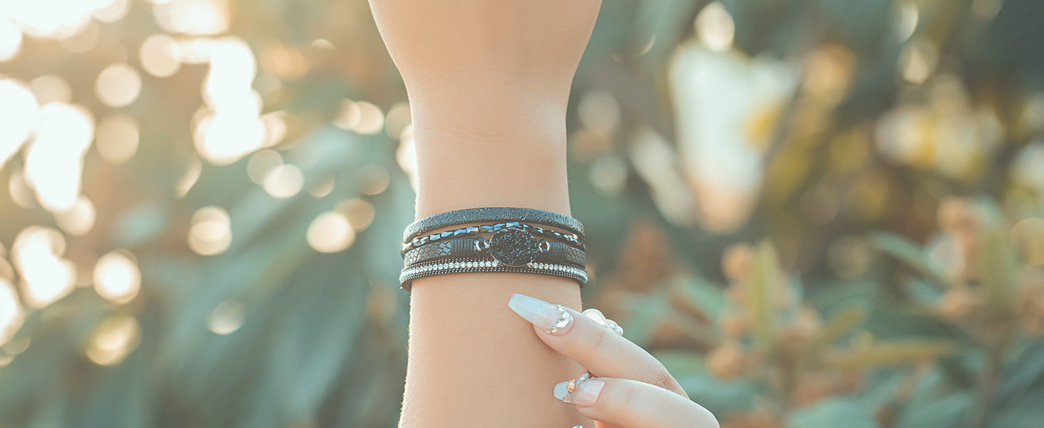 black bracelet