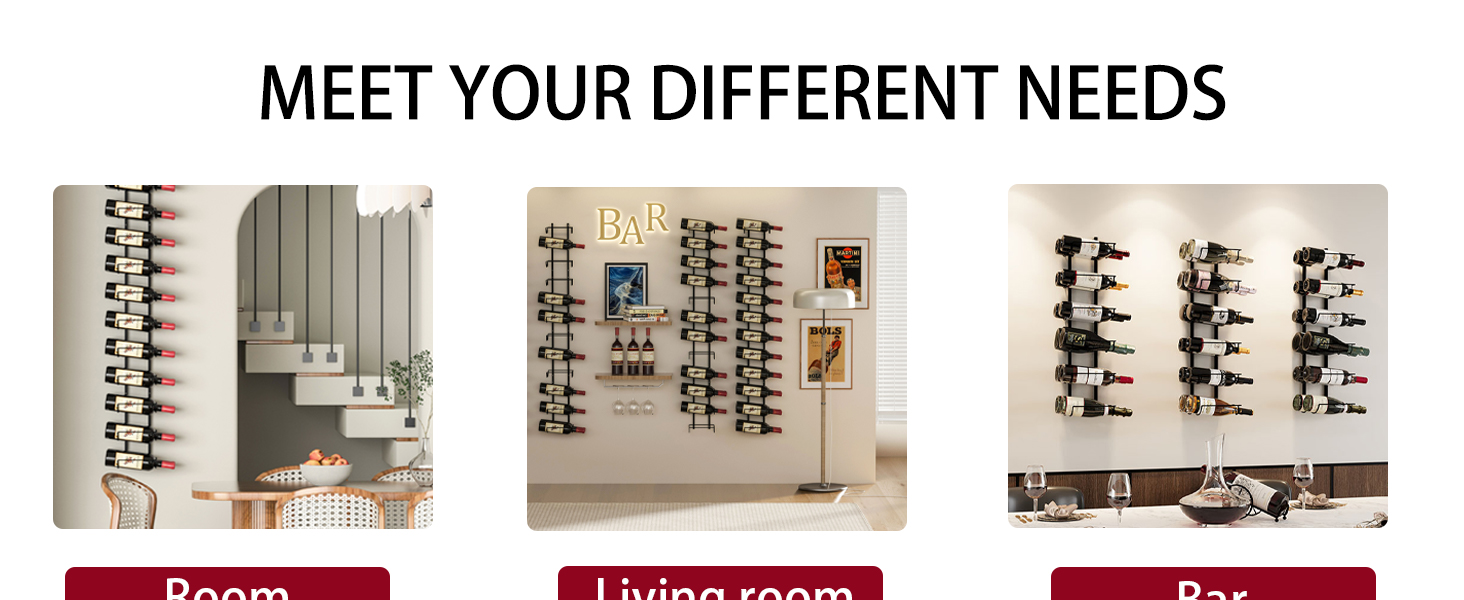 Adjustable Wine Rack Wall Mounted 