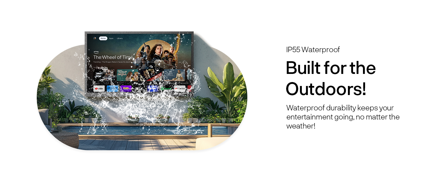 IP55 Waterproof withstand rain and wind Year-round Outdoor Entertainment