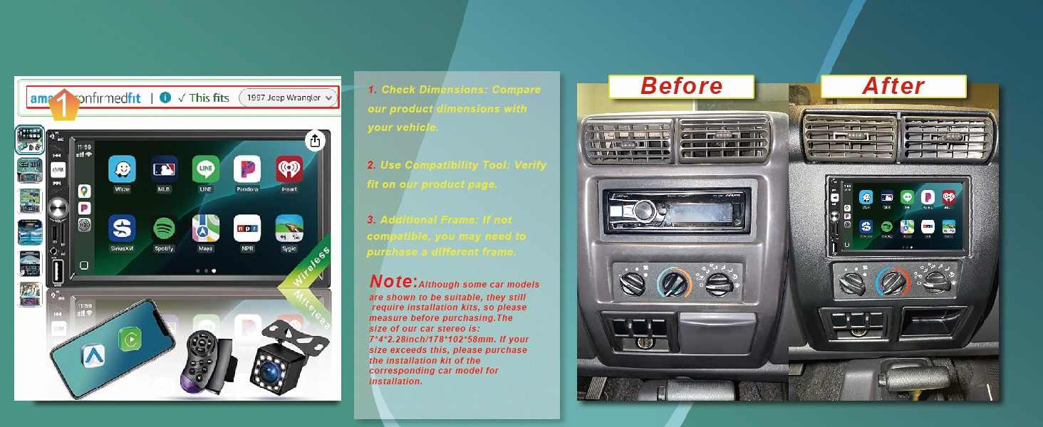 DOUBLE DIN CAR STEREO