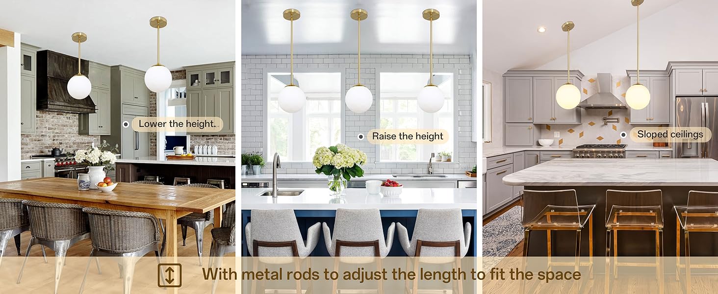 6" Globe Pendant Light