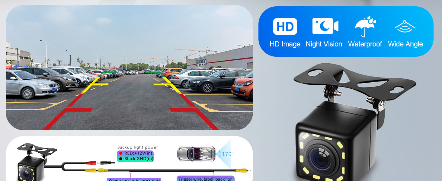 12led backup camera