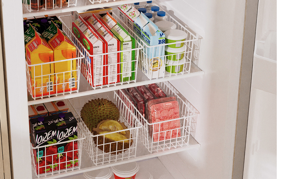 freezer organizer bins