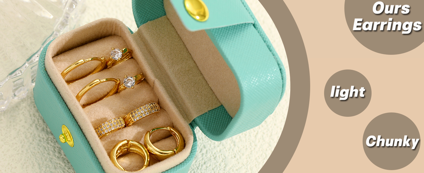 gold hoop earrings