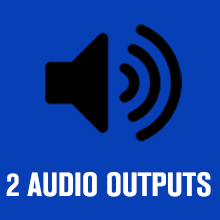 2 audio outputs
