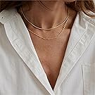 Dainty Gold Plated 2Layered Snake Choker Twist Rope