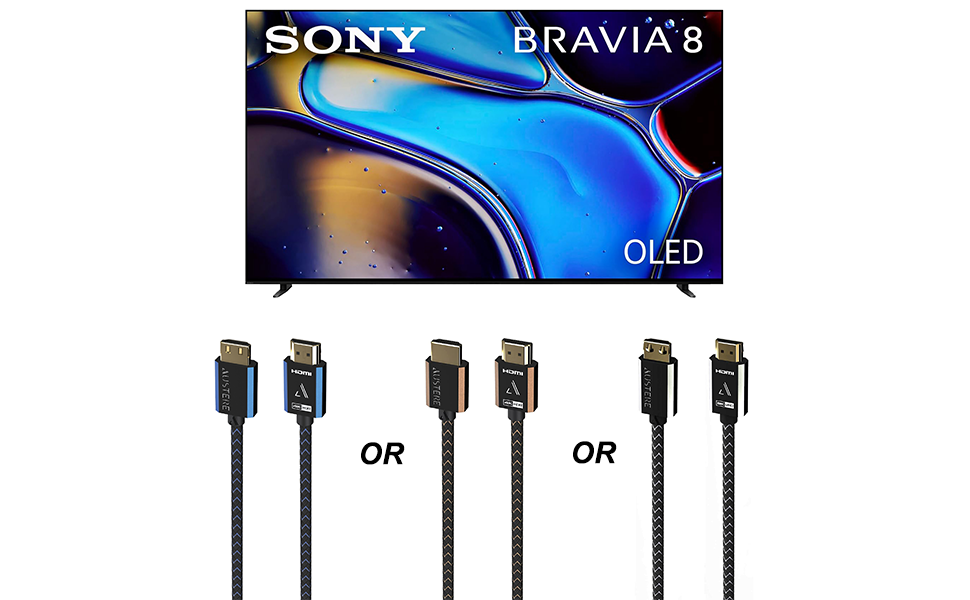 Sony XR80 Series TV with Austere HDMI Cable