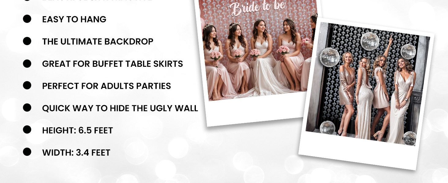 Bridal Shower Decorations, Disco Party Decorations