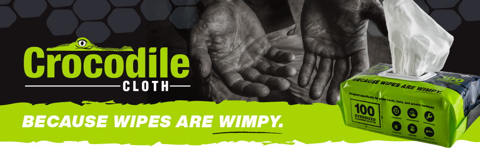 Crocodile Cloth - Because wipes are wimpy 
