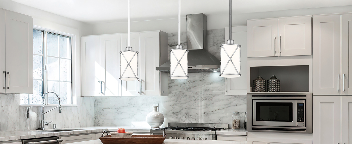 brushed nickel pendant light