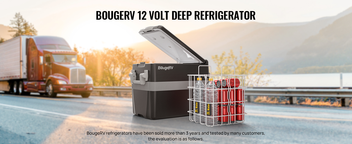 BougeRV 12 Volt DEEP Refrigerator