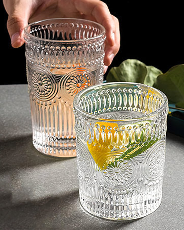 Romantic drinking glasses glass cup glassware set