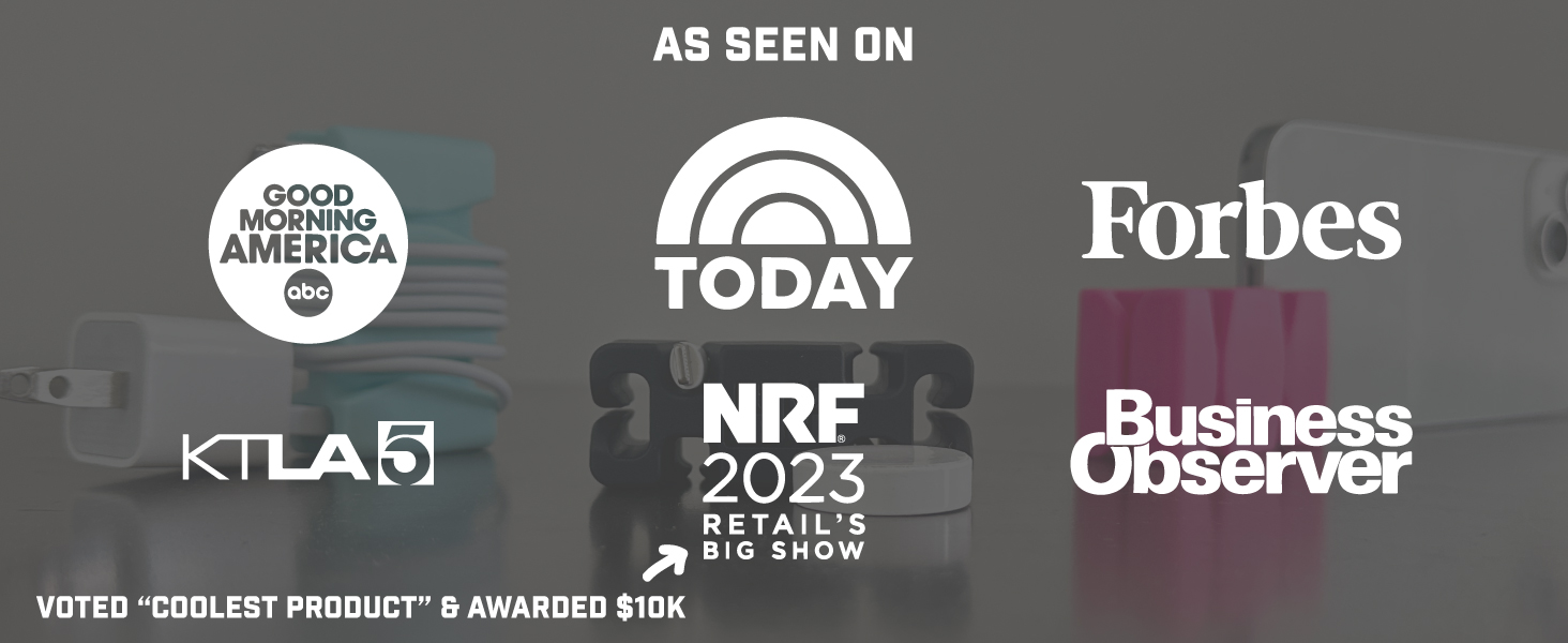 CordBrick As Seen On TODAY, GMA, Forbes, KTLA, NRF, Business Observer