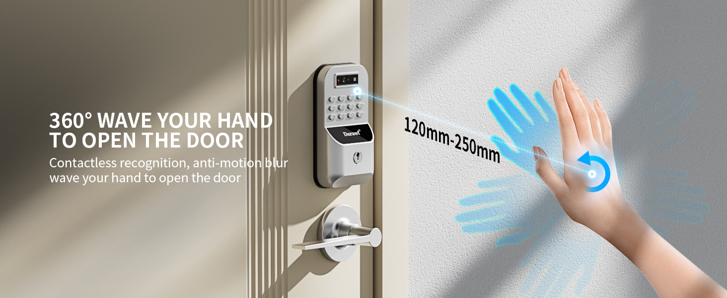 Palm Recognition Keyless-Entry Keypad Smart Lock