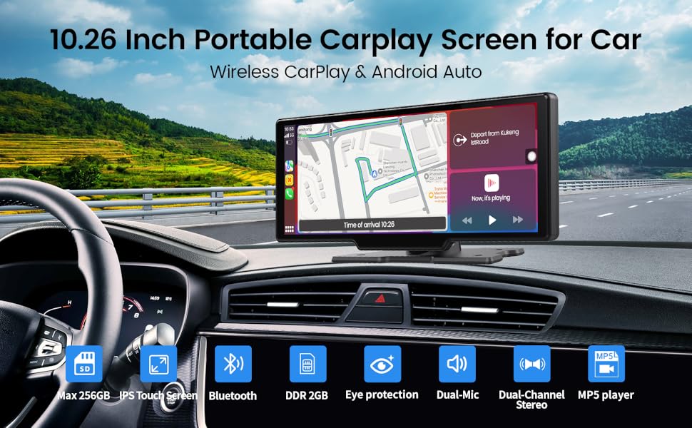 android auto screen apple car play screen for car,pantalla para carros con bluetooth