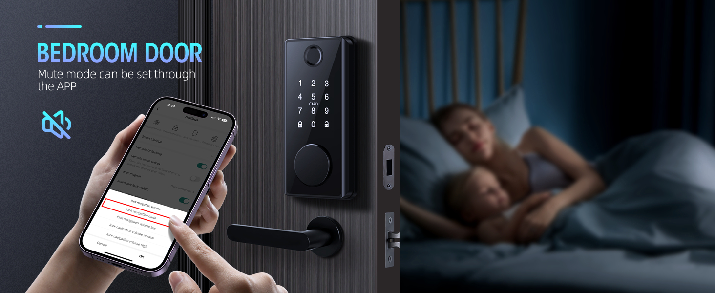 smart lock smart home door lock keyless entry door lock door locks for front door