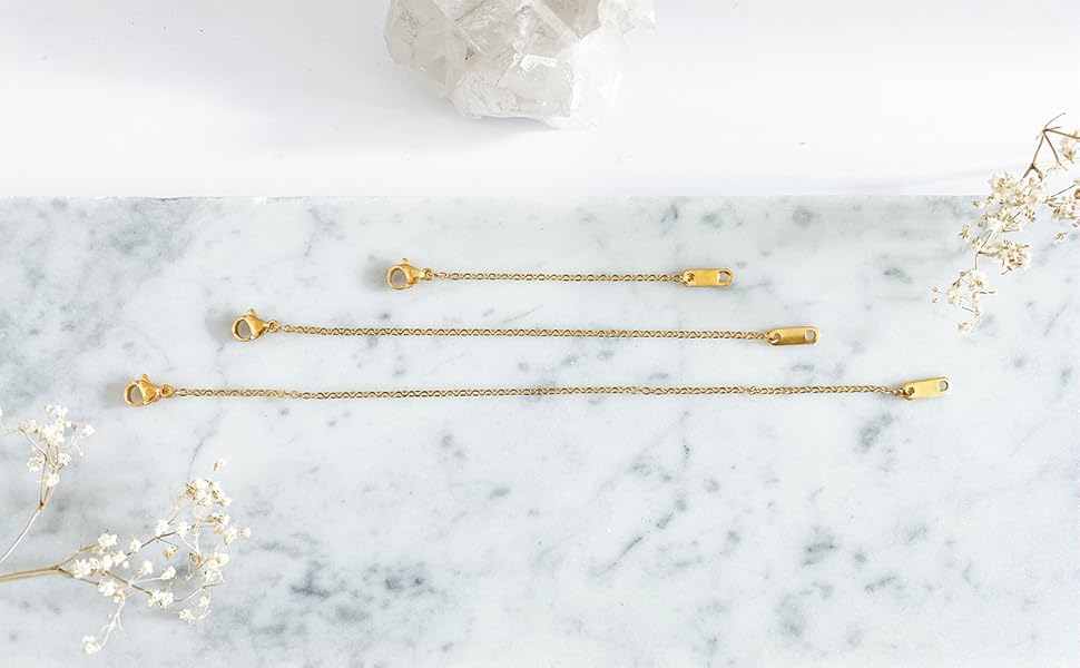 Gold Necklace Extenders for necklaces chain extender for women