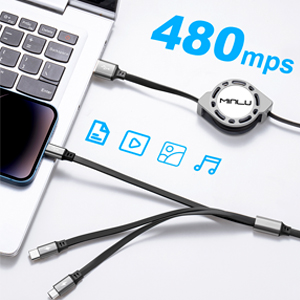 Multi data sync cable multi usb charging fast sync cable retractable usb c phone charger cord