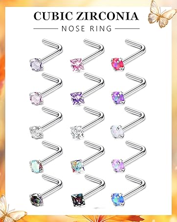 CUBIC ZIRCONIA  NOSE RING