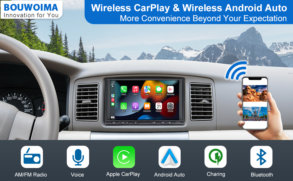 double din car stereo apple carplay