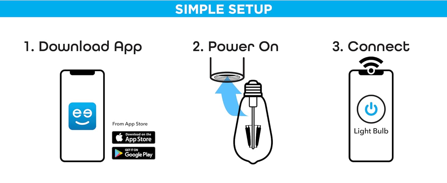 Edison Smart LED Light Bulbs in Household Supplies