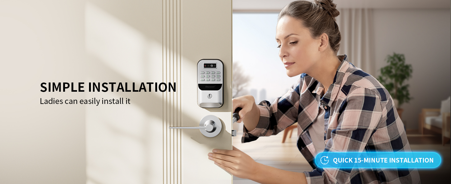 Palm Recognition Keyless-Entry Keypad Smart Lock