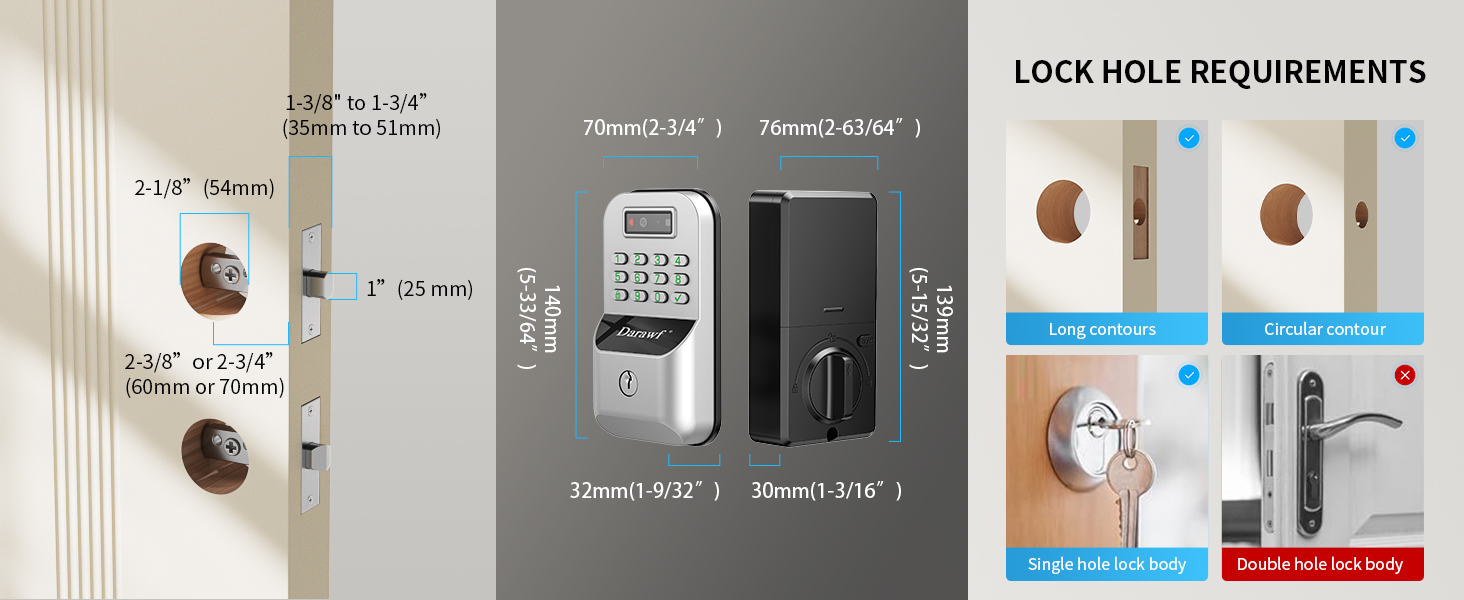 Palm Recognition Keyless-Entry Keypad Smart Lock