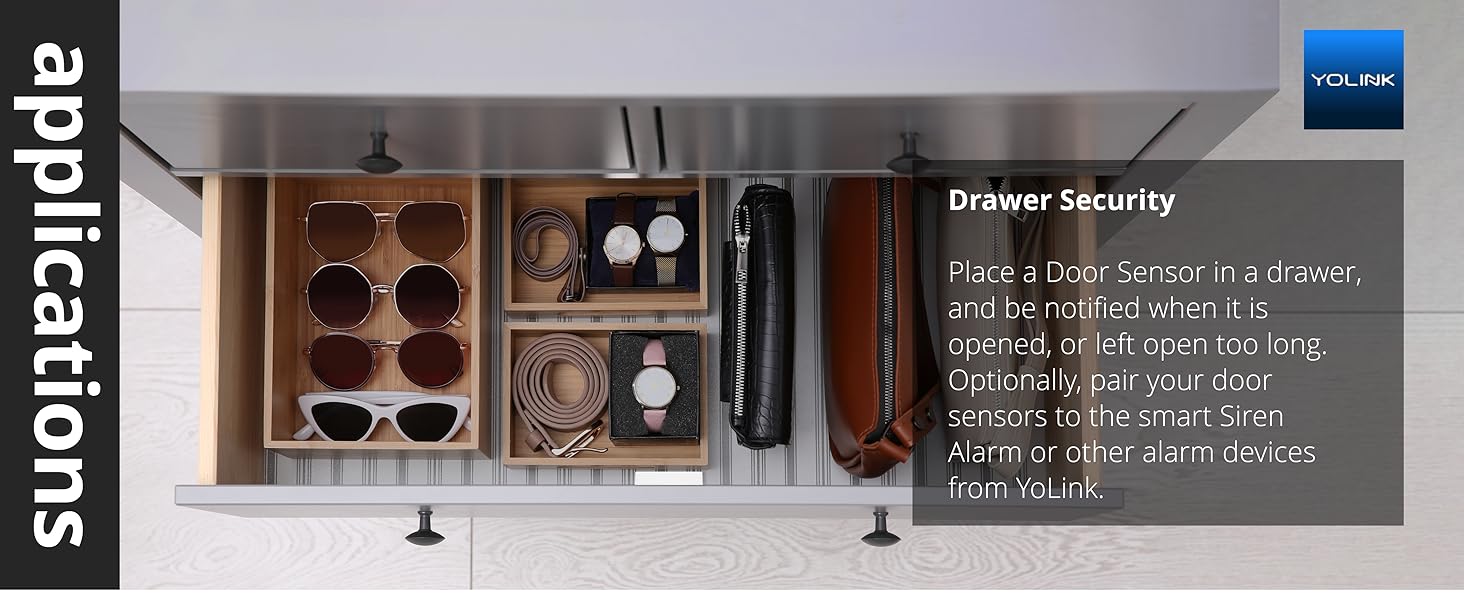 drawer security: door sensor