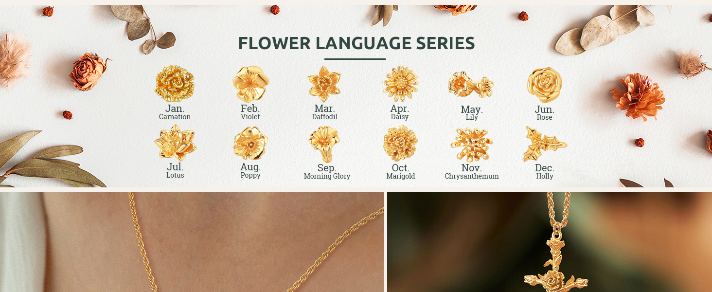 Cross Flower Necklace
