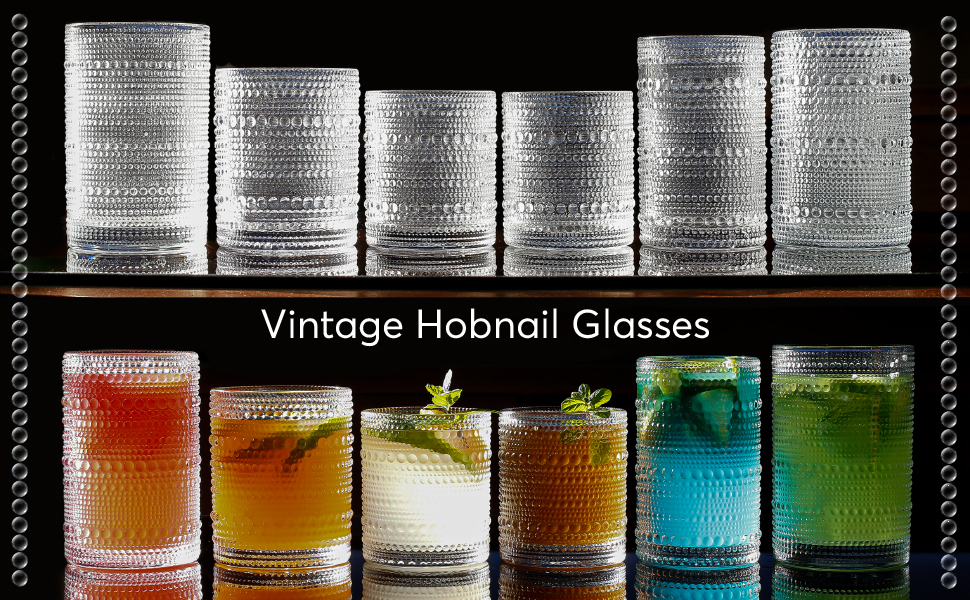 hobnail glassware