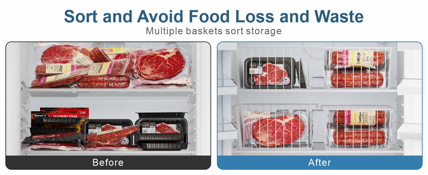 large freezer organizer bins