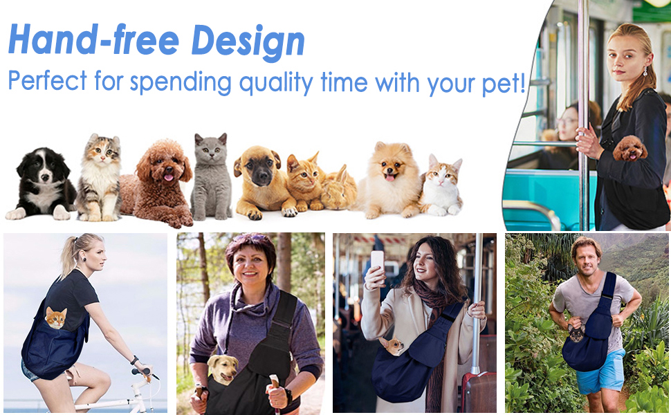 Dog sling carrier pet bag