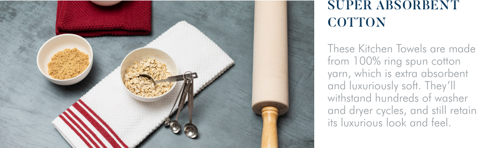 kitchen towels super absorbent kitchen hand towels 100% ring spun cotton