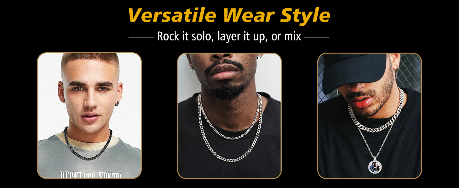 mens chain necklaces