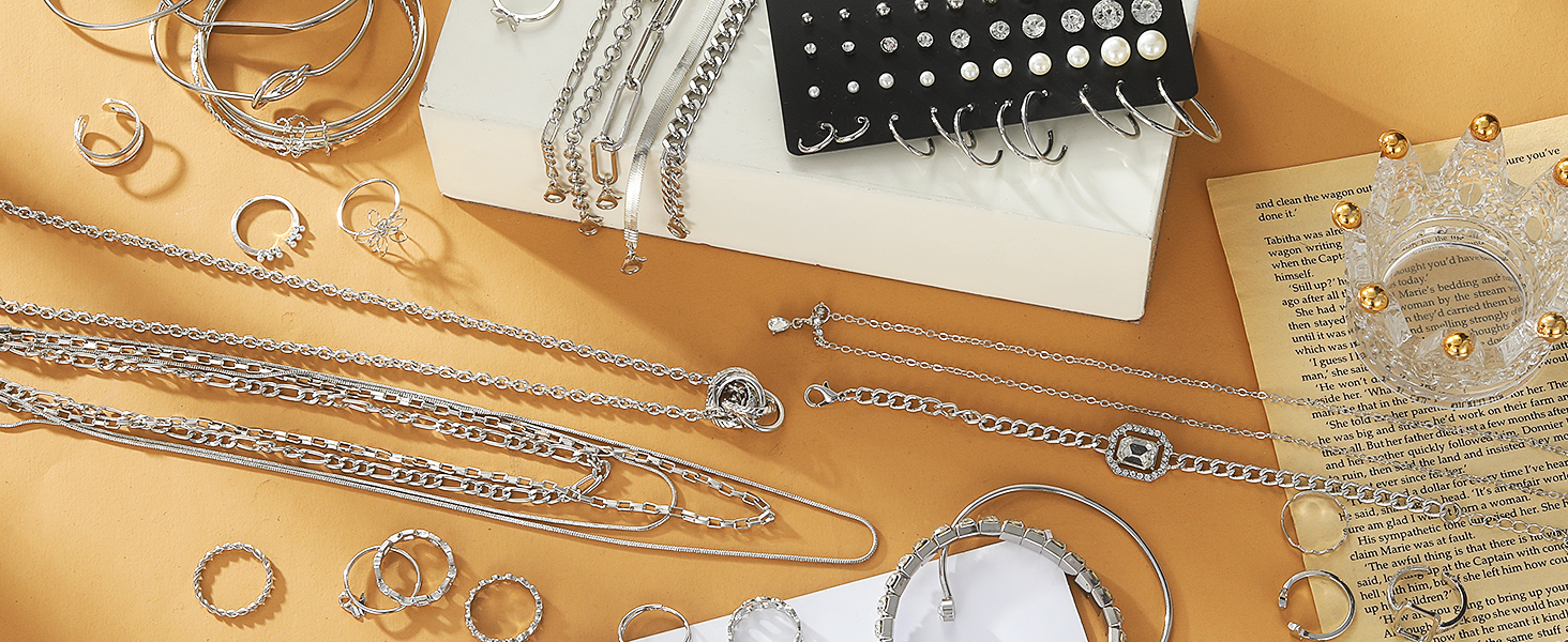 silver jewelry set
