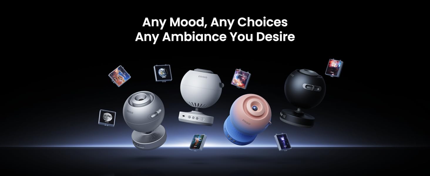 We offer four main colors and a variety of projector disc series for you to choose from. 