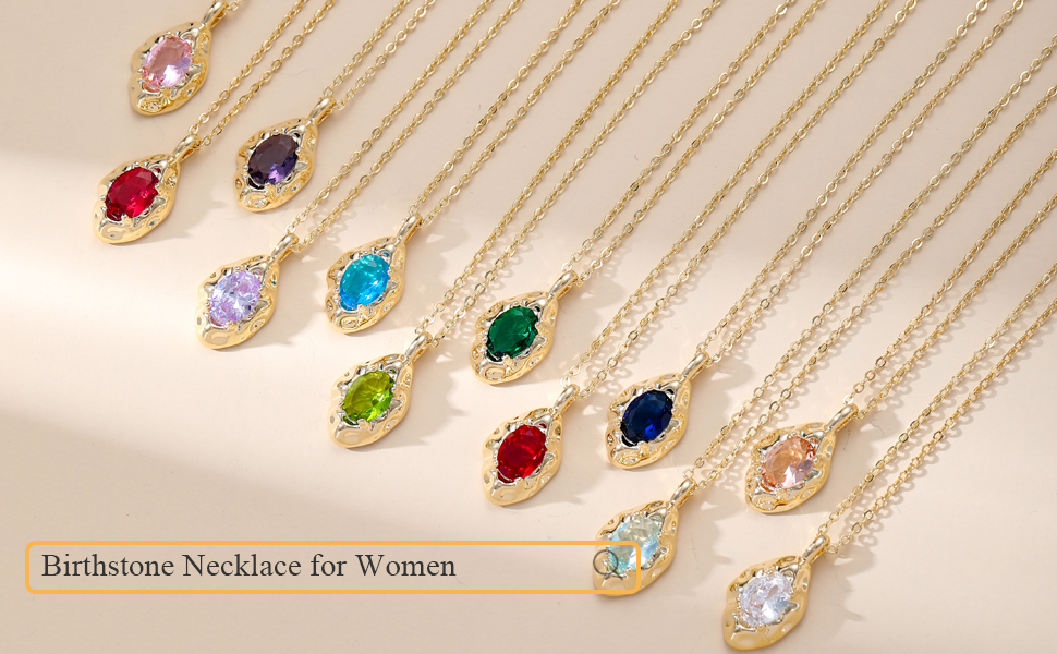 Birthstone Necklace for Women