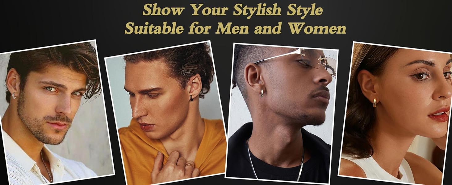 surgical steel earrings gold earrings for men