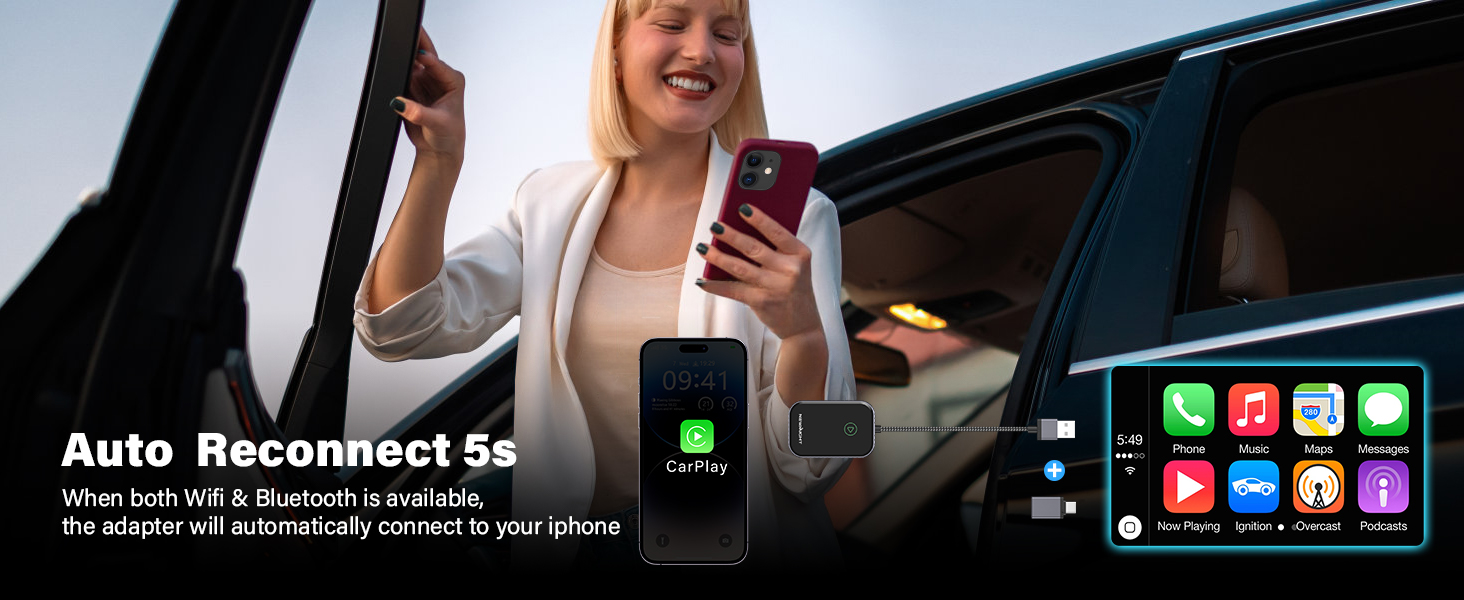 wireless carplay adapter for apple