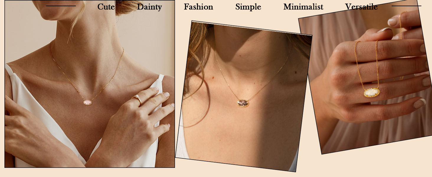 dainty gold necklace