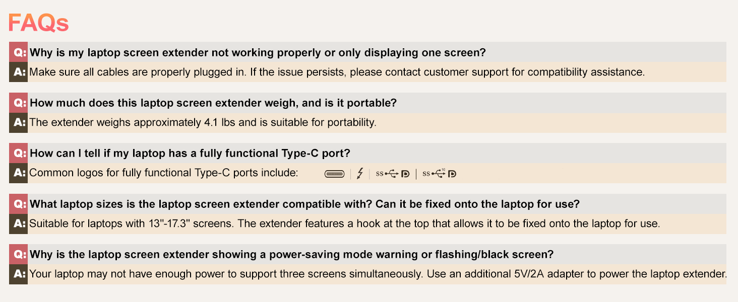 7-3 portable laptop monitor dual monitor