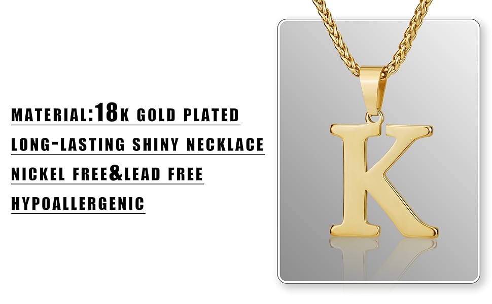 Initial Necklace for boy