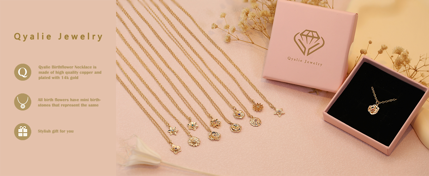 Dainty flower necklace